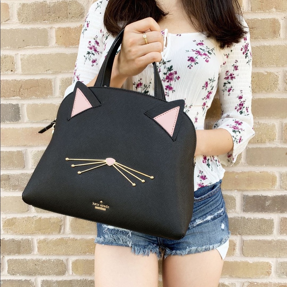 Gaby’sBags👜💕-NWT Kate Spade ♠️ LARGE Cat Satchel - Picture 1 of 5